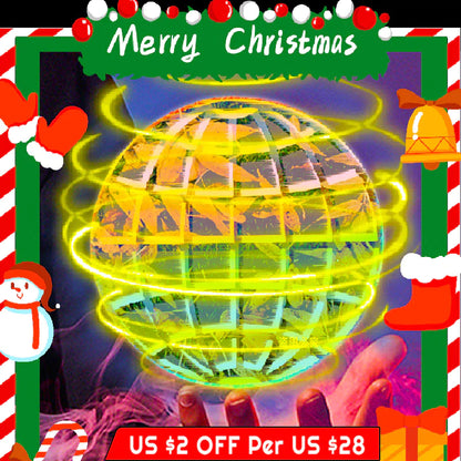 Flying Ball Boomerang Flyorb Magic with LED Lights Drone Hover Ball Stress Release Flying Spinner Fidget Toys Kids Family Gifts