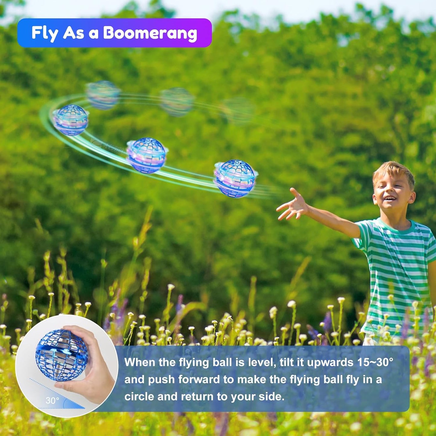 AwesomeOrb™ - Flying Boomerang Ball Toy for Kids & Adults