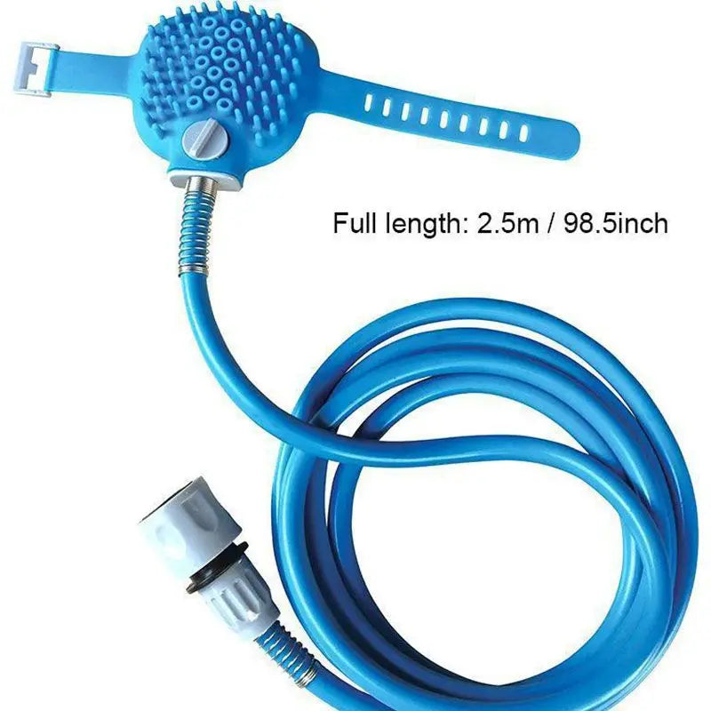"Ultimate Pet Shower Nozzle: Indoor & Outdoor Silicone Massage Tool for Cats and Dogs"