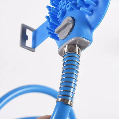 "Ultimate Pet Shower Nozzle: Indoor & Outdoor Silicone Massage Tool for Cats and Dogs"