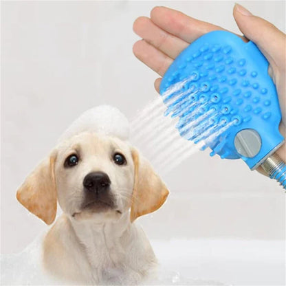 "Ultimate Pet Shower Nozzle: Indoor & Outdoor Silicone Massage Tool for Cats and Dogs"