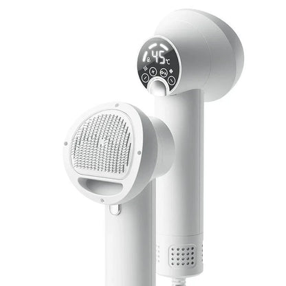 Portable Pet Hair Dryer 2 in 1 Smart Control Dog Cat Grooming Brush