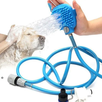 "Ultimate Pet Shower Nozzle: Indoor & Outdoor Silicone Massage Tool for Cats and Dogs"