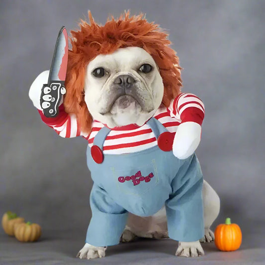 1PCS Halloween Dagger Pet Transformation Dress Festival Funny Knife Holding Dog Clothes Cat Standing Dress Pet Dress Up