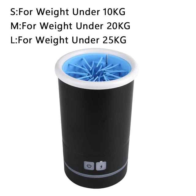LMZOE 3.7V Automatic Paw Plunger Pet Washer Cleaner 