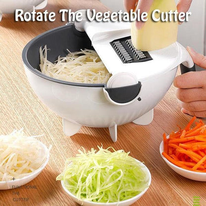 9 In 1 Multi functional Rotating Vegetable Slicer