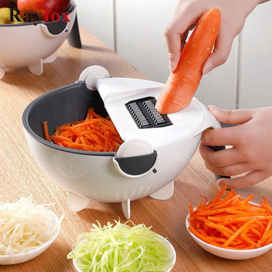 9 In 1 Multi functional Rotating Vegetable Slicer