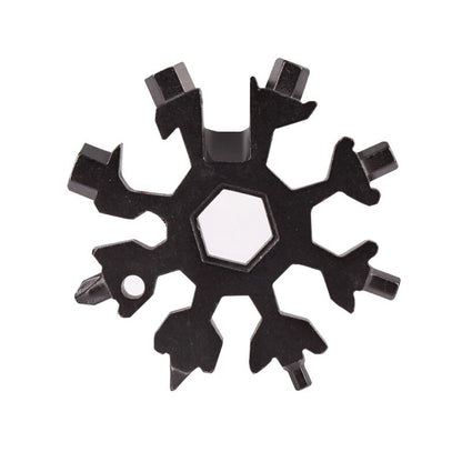 Portable outdoor Snowflake EDC tool card
