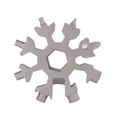 Portable outdoor Snowflake EDC tool card