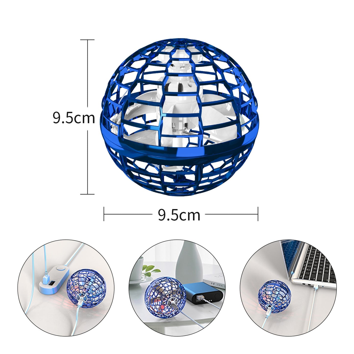 Pro boomerang soaring Spinner Ball Hand Operated Mini Drones